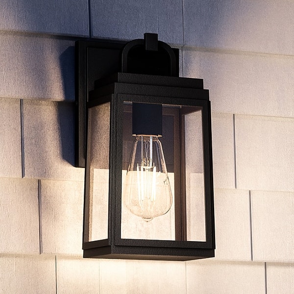 Luxury Farmhouse Outdoor Wall Sconce, 11.875"H x 5.5"W, with Modern